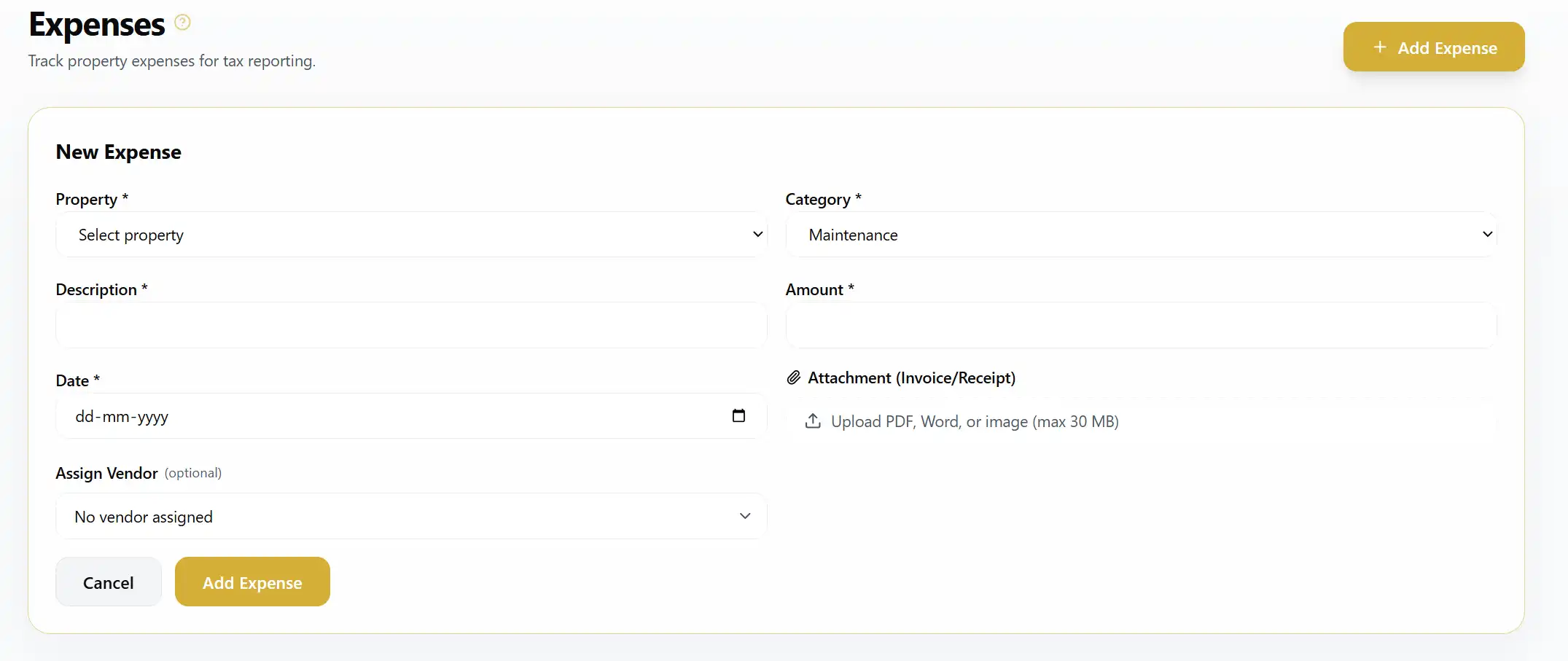 Dashboard screenshot