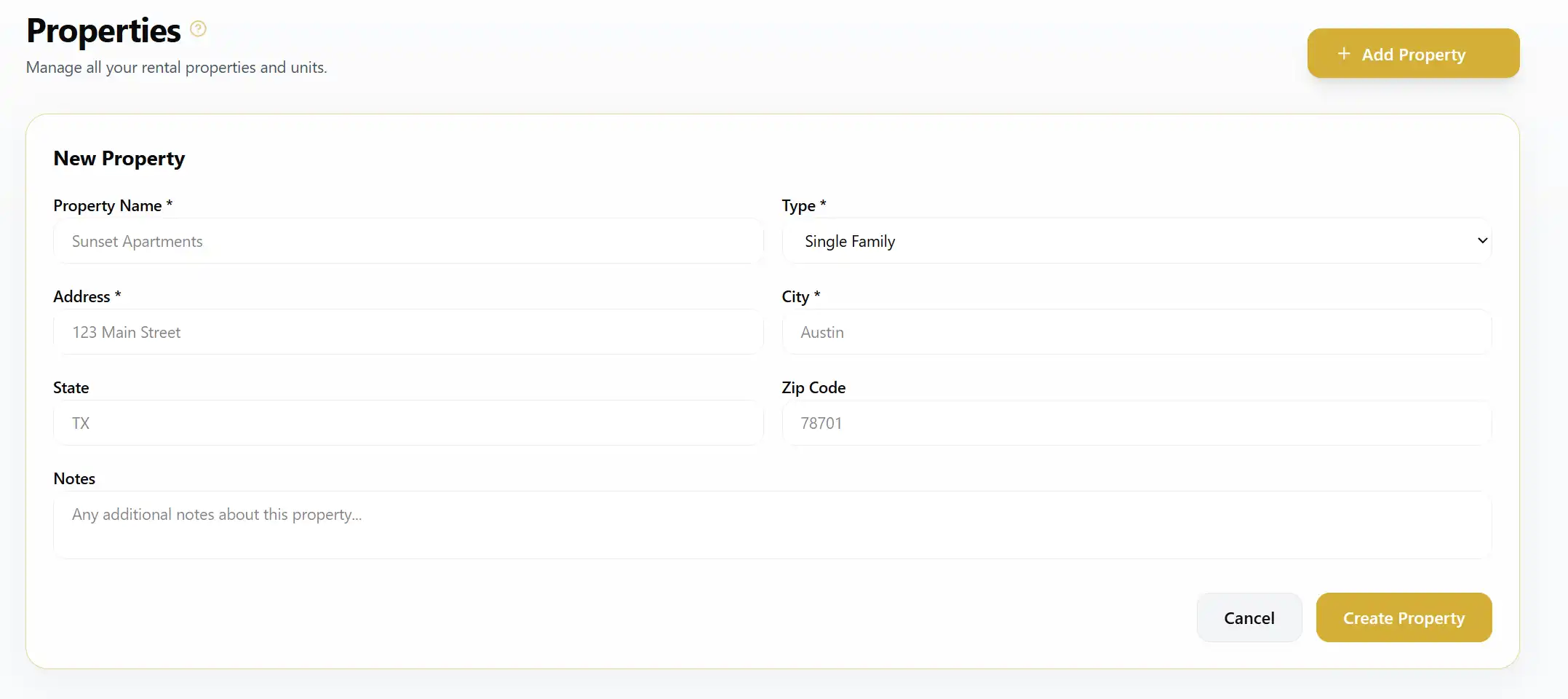 Dashboard screenshot