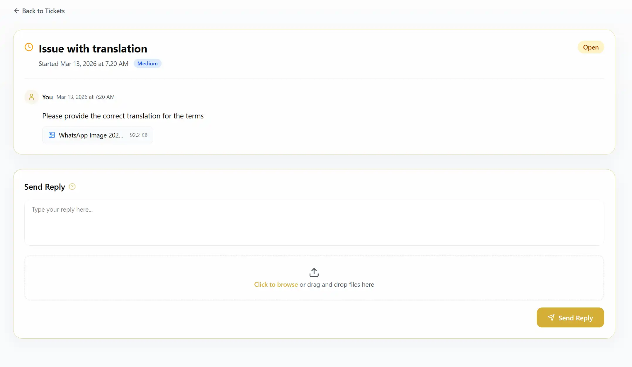 Dashboard screenshot